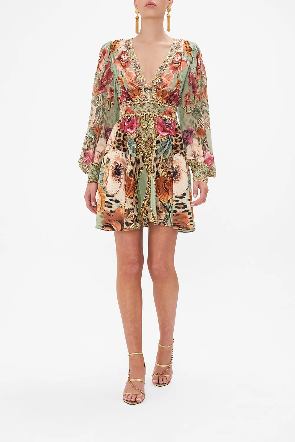 SHORT DRESS WITH BLOUSON SLEEVE GROW AND GLOW sold by Camilla