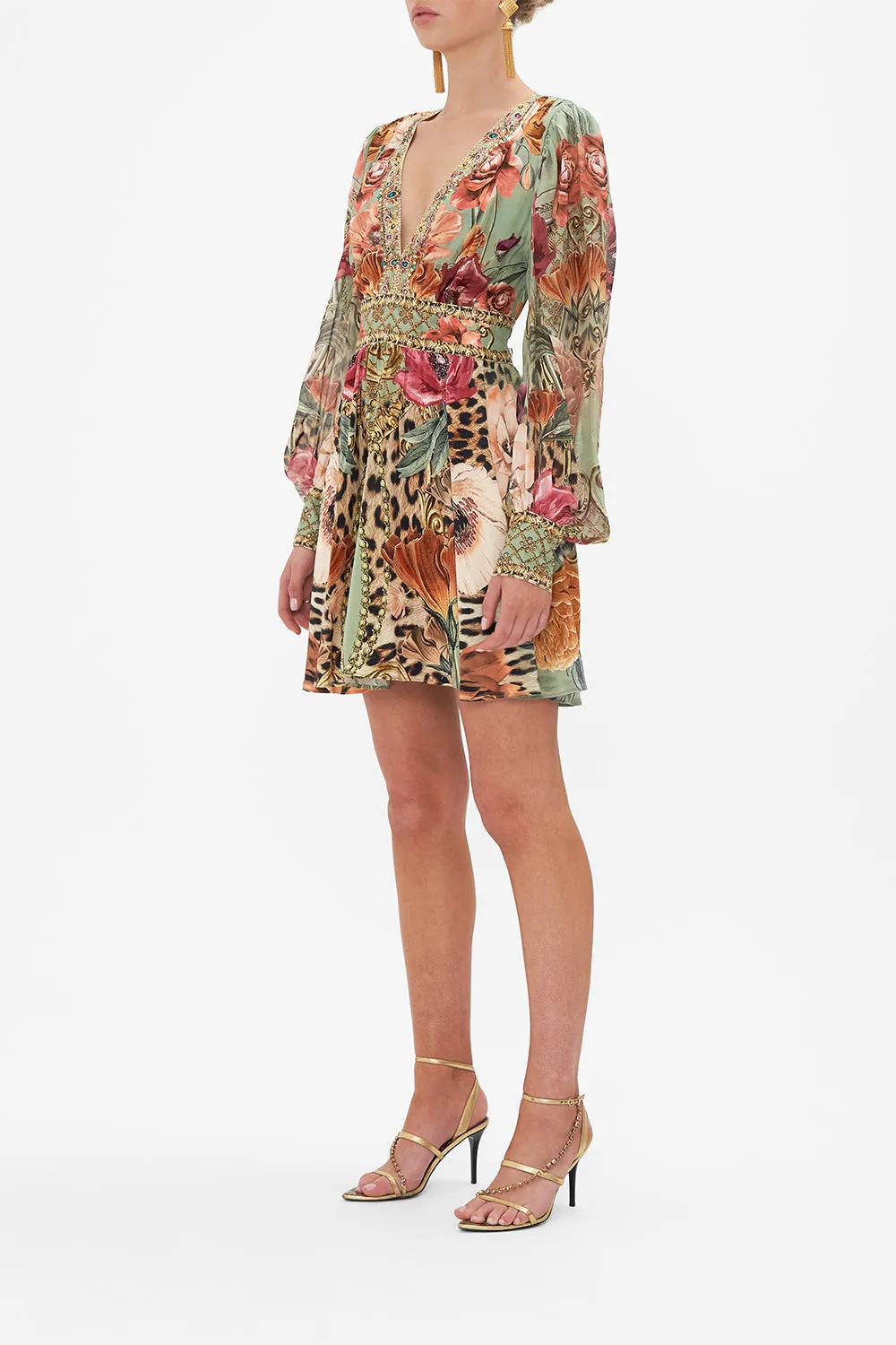 SHORT DRESS WITH BLOUSON SLEEVE GROW AND GLOW sold by Camilla product image thumbnail 4