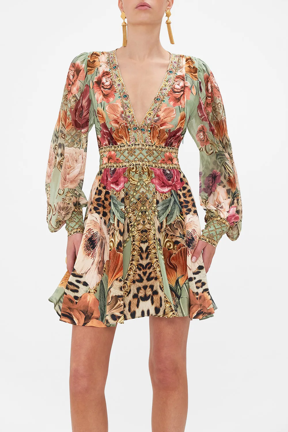 SHORT DRESS WITH BLOUSON SLEEVE GROW AND GLOW sold by Camilla product image thumbnail 5