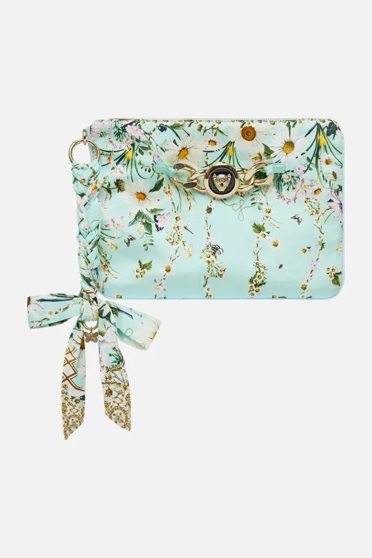 BRAIDED STRAP CLUTCH FLORAL FREEFALL sold by Camilla