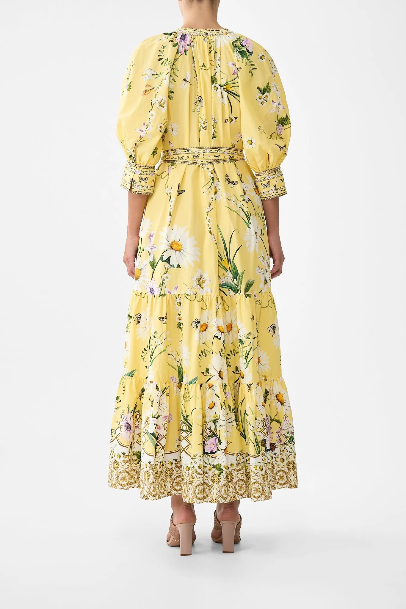 TIERED SHIRT DRESS WITH SHORT SLEEVE DAISY CHAINS sold by Camilla product image thumbnail 2