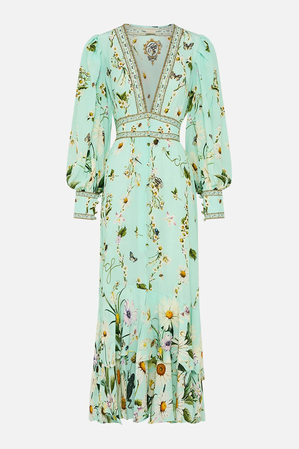 LONG BUTTON FRONT DRESS FLORAL FREEFALL sold by Camilla product image thumbnail 3