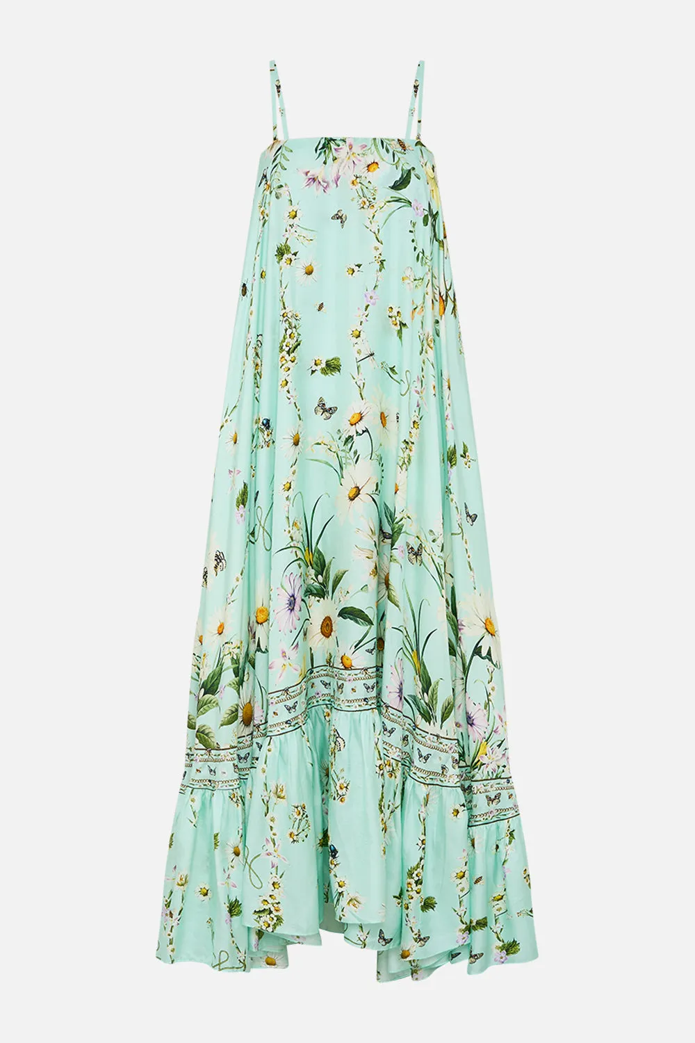 STRAPLESS MAXI WITH RUFFLE HEM FLORAL FREEFALL sold by Camilla product image thumbnail 3