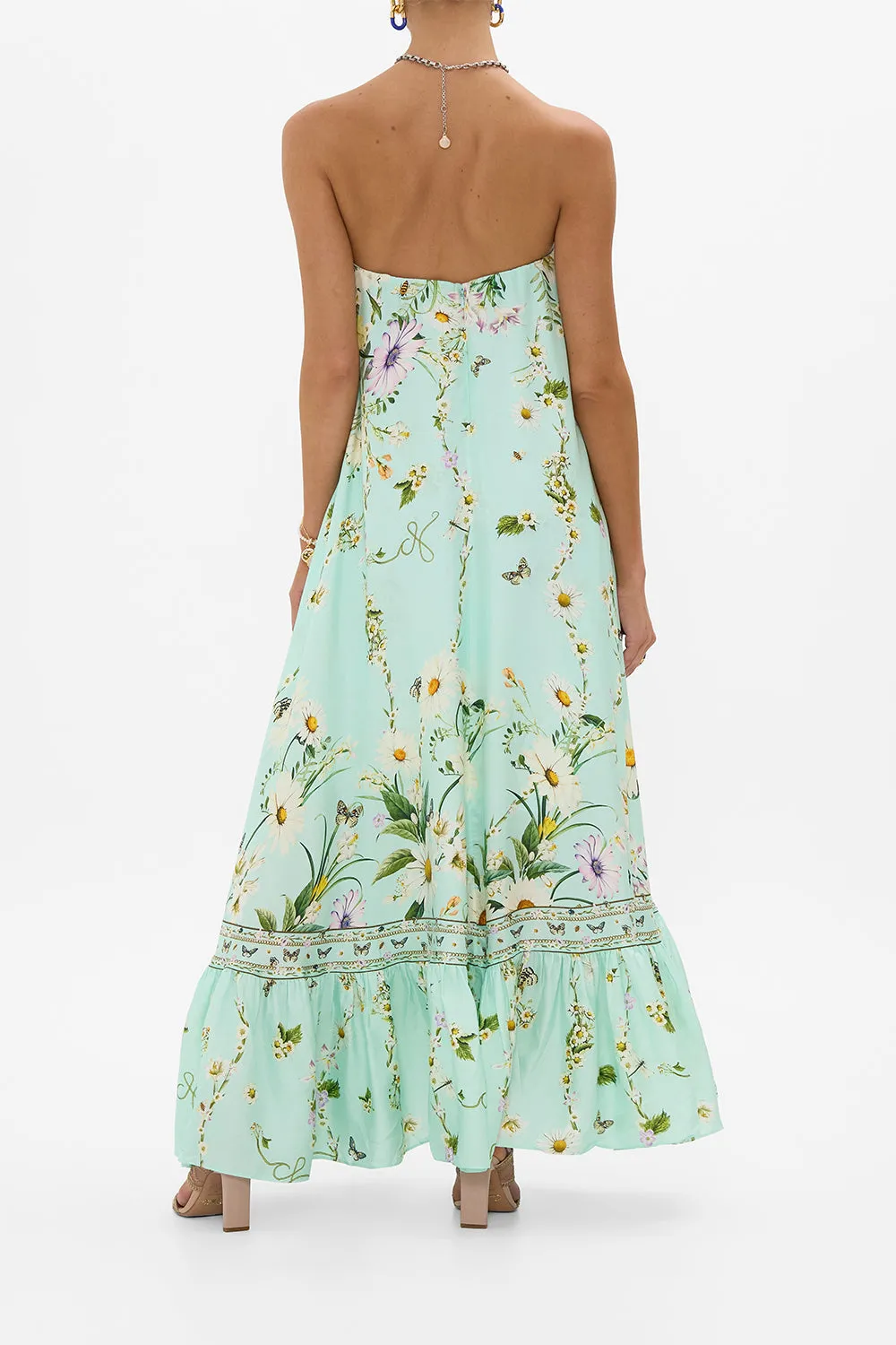 STRAPLESS MAXI WITH RUFFLE HEM FLORAL FREEFALL sold by Camilla product image thumbnail 2