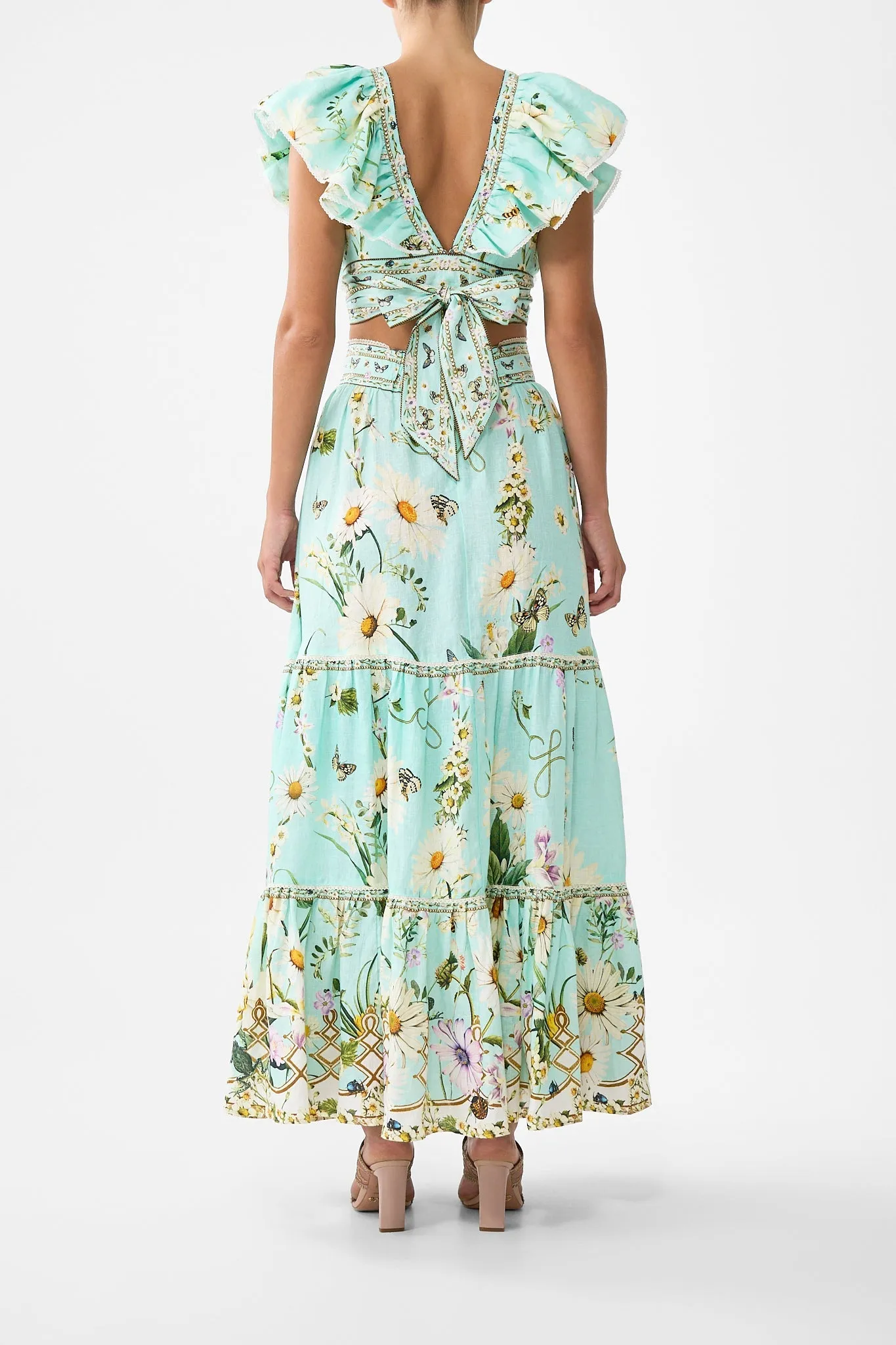 HIGH WAISTED TIERED SKIRT FLORAL FREEFALL sold by Camilla product image thumbnail 2