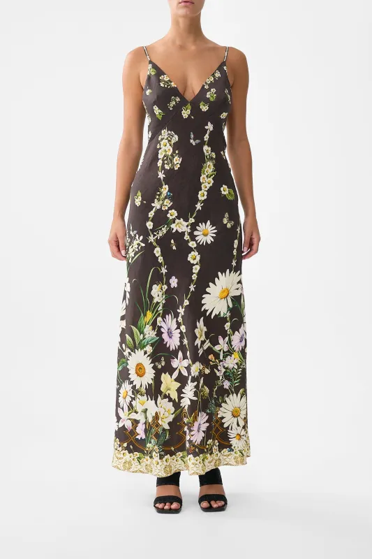 V NECK FULL LENGTH BIAS SLIP DRESS DISH IT, DAISY sold by Camilla
