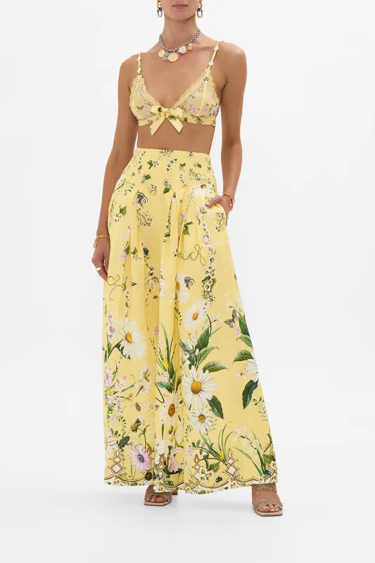 CORSET WAIST WIDE LEG PANT DAISY CHAINS sold by Camilla
