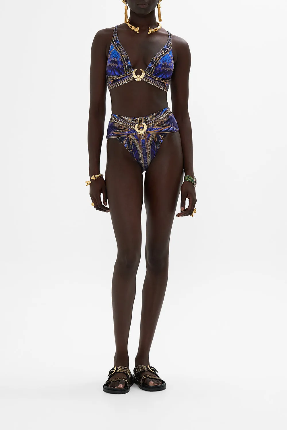 HIGH WAIST PANT WITH TRIM OTHER SIDE OF THE OASIS sold by Camilla