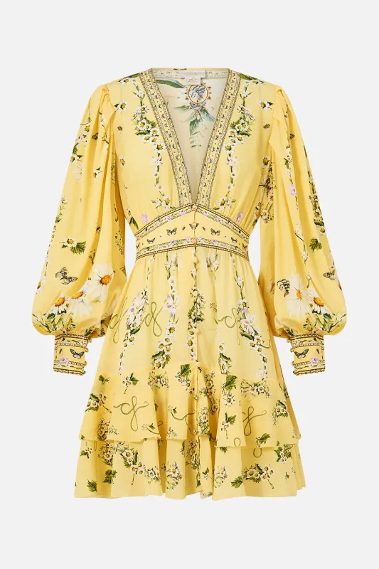 BUTTON FRONT FRILL DRESS DAISY CHAINS sold by Camilla