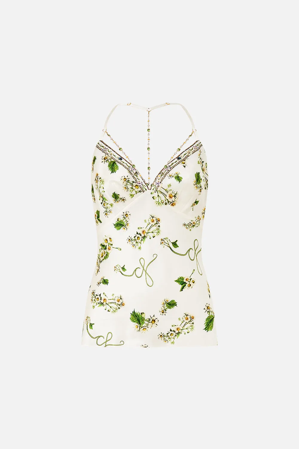 CHAIN DETAIL BIAS CAMI BOTANICAL UTOPIA sold by Camilla product image thumbnail 3