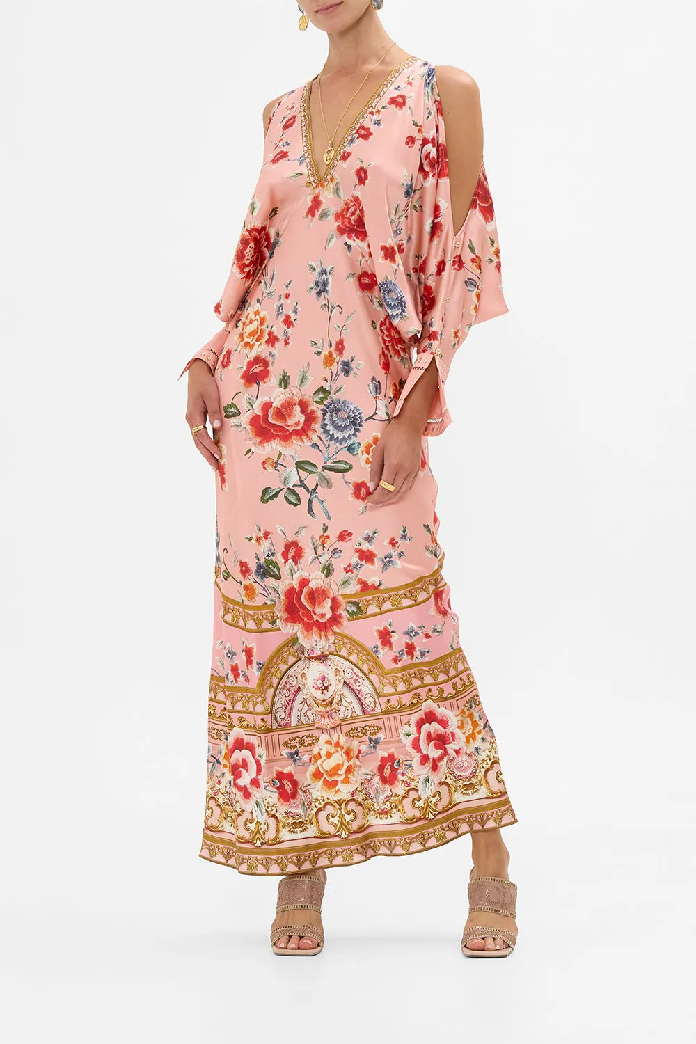 PLUNGE NECK DRAPED SHOULDER DRESS MAJESTIC MILLA sold by Camilla