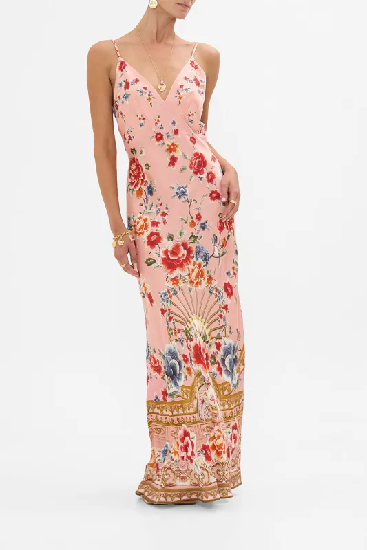V NECK FULL LENGTH BIAS SLIP DRESS MAJESTIC MILLA sold by Camilla