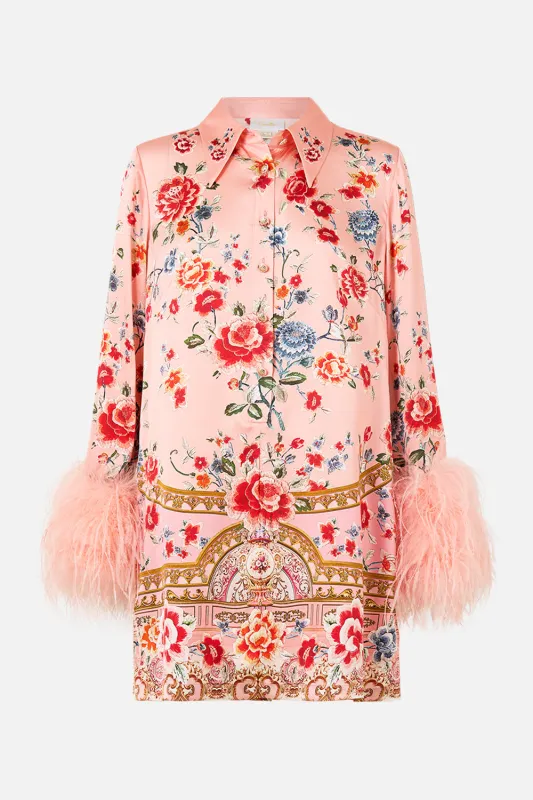 MINI SHIRT DRESS WITH FEATHERS MAJESTIC MILLA sold by Camilla