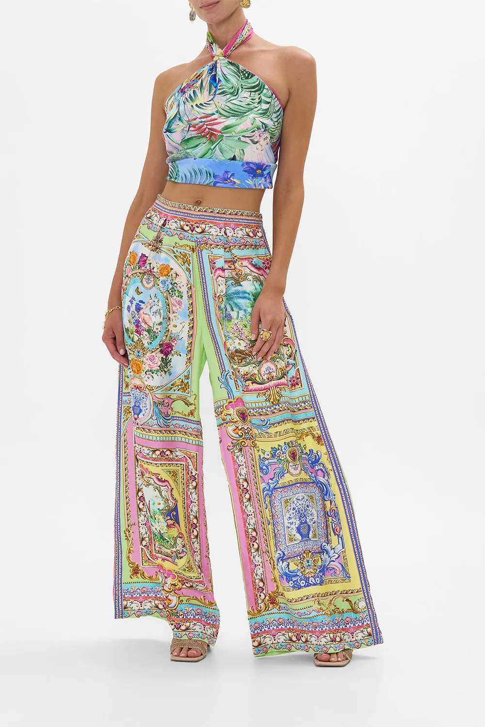 LARGE CRYSTALLED SILK SQUARE SCARF SPIRIT OF SANTA MARIA sold by Camilla product image thumbnail 3