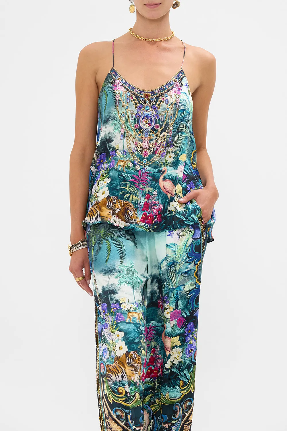 T BACK SHOESTRING TOP BASKED IN BAROQUE sold by Camilla product image thumbnail 5