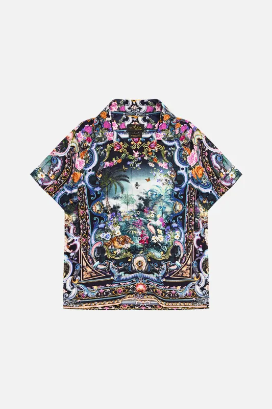 BOYS SHORT SLEEVE CAMP COLLARED SHIRT 4-10 BASKED IN BAROQUE sold by Camilla