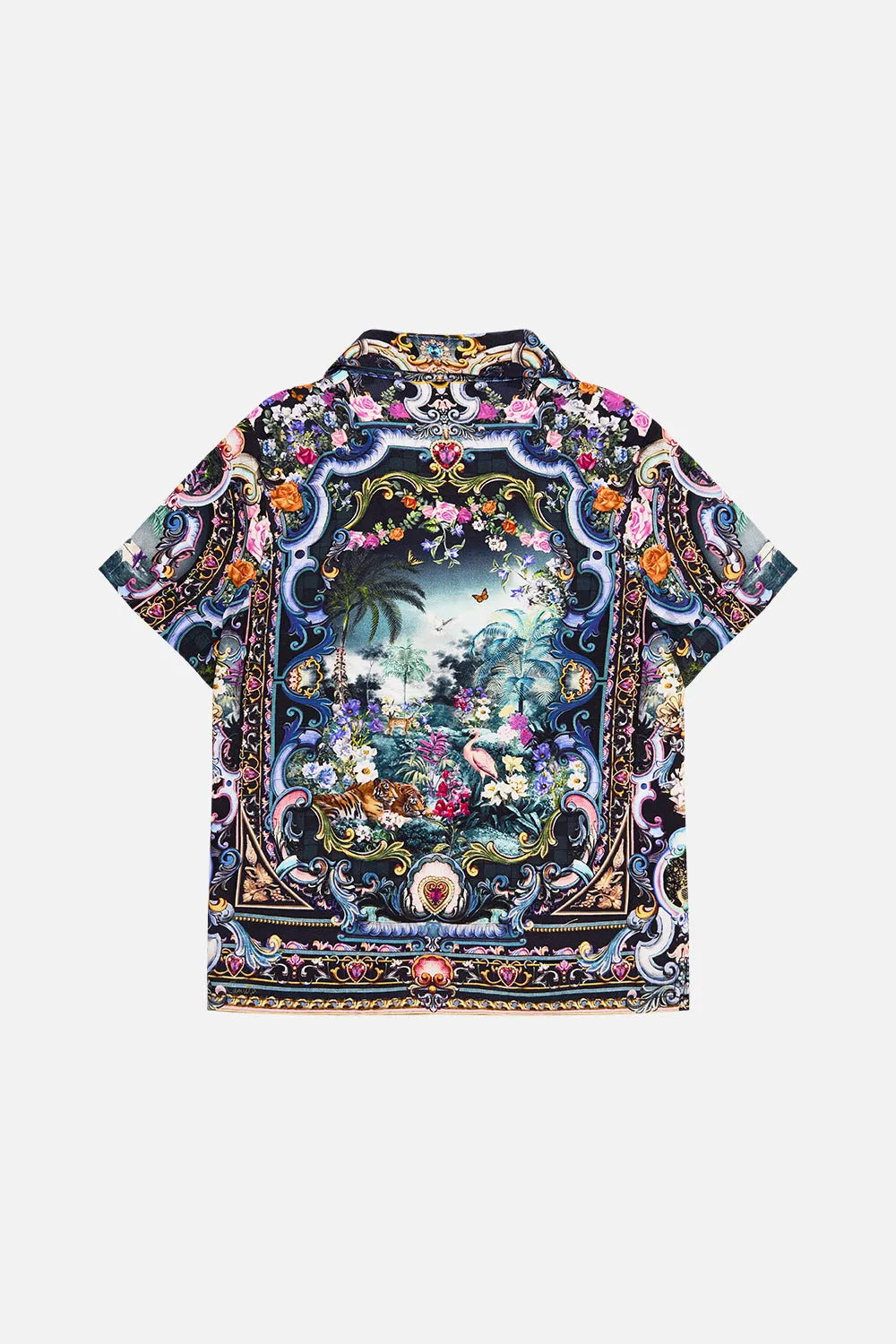 BOYS SHORT SLEEVE CAMP COLLARED SHIRT 4-10 BASKED IN BAROQUE sold by Camilla product image thumbnail 2