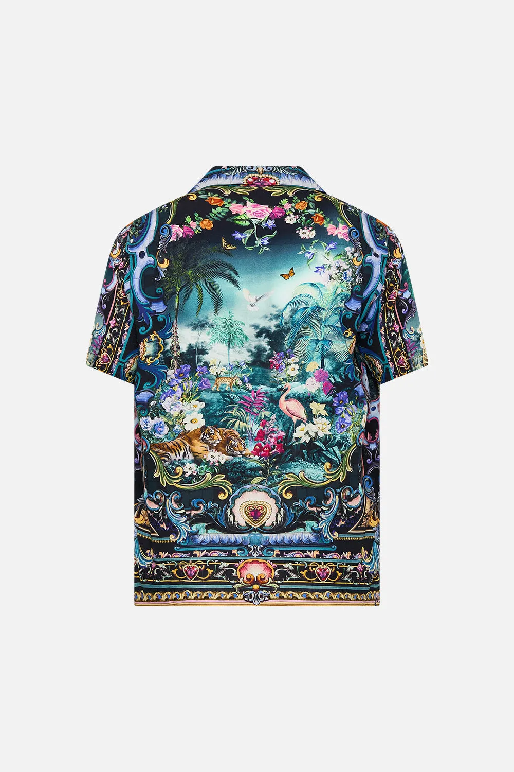SHORT SLEEVE CAMP COLLARED SHIRT BASKED IN BAROQUE sold by Camilla product image thumbnail 2