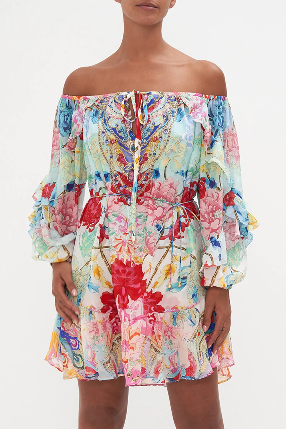 BLOUSON FRILL SLEEVE DRESS GO STAG sold by Camilla product image thumbnail 5