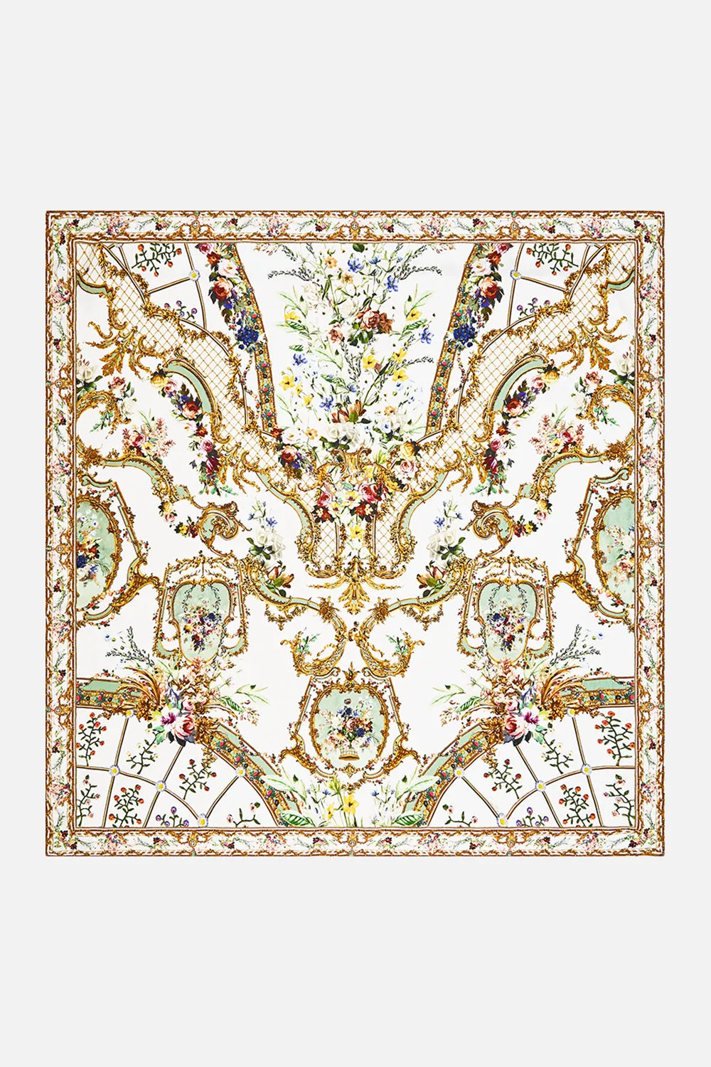 LARGE CRYSTALLED SILK SQUARE SCARF DRESSING ROOM DRAMA sold by Camilla product image thumbnail 2