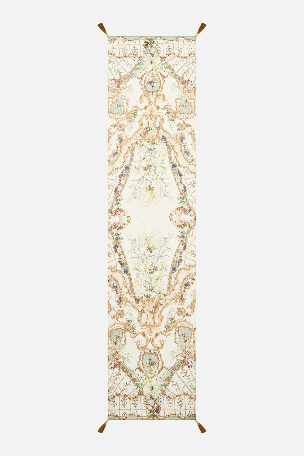 LONG SILK CRINKLE CHIFFON SCARF DRESSING ROOM DRAMA sold by Camilla product image thumbnail 2