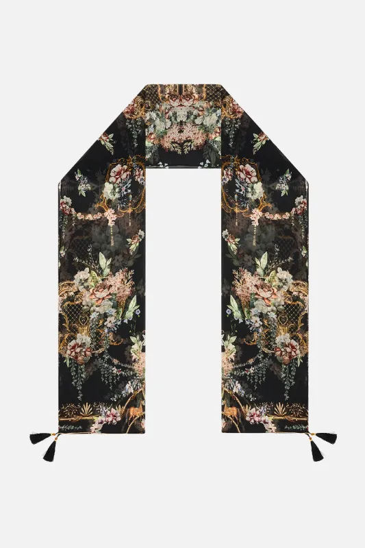 LONG SILK CRINKLE CHIFFON SCARF NOBLE ENDEAVOURS sold by Camilla