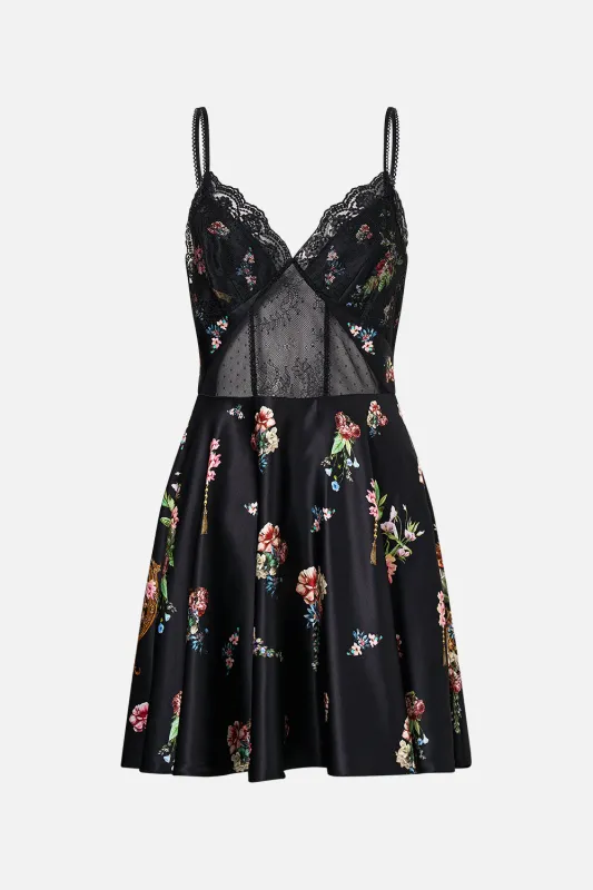 SPLICED LACE MINI DRESS NOBLE ENDEAVOURS sold by Camilla