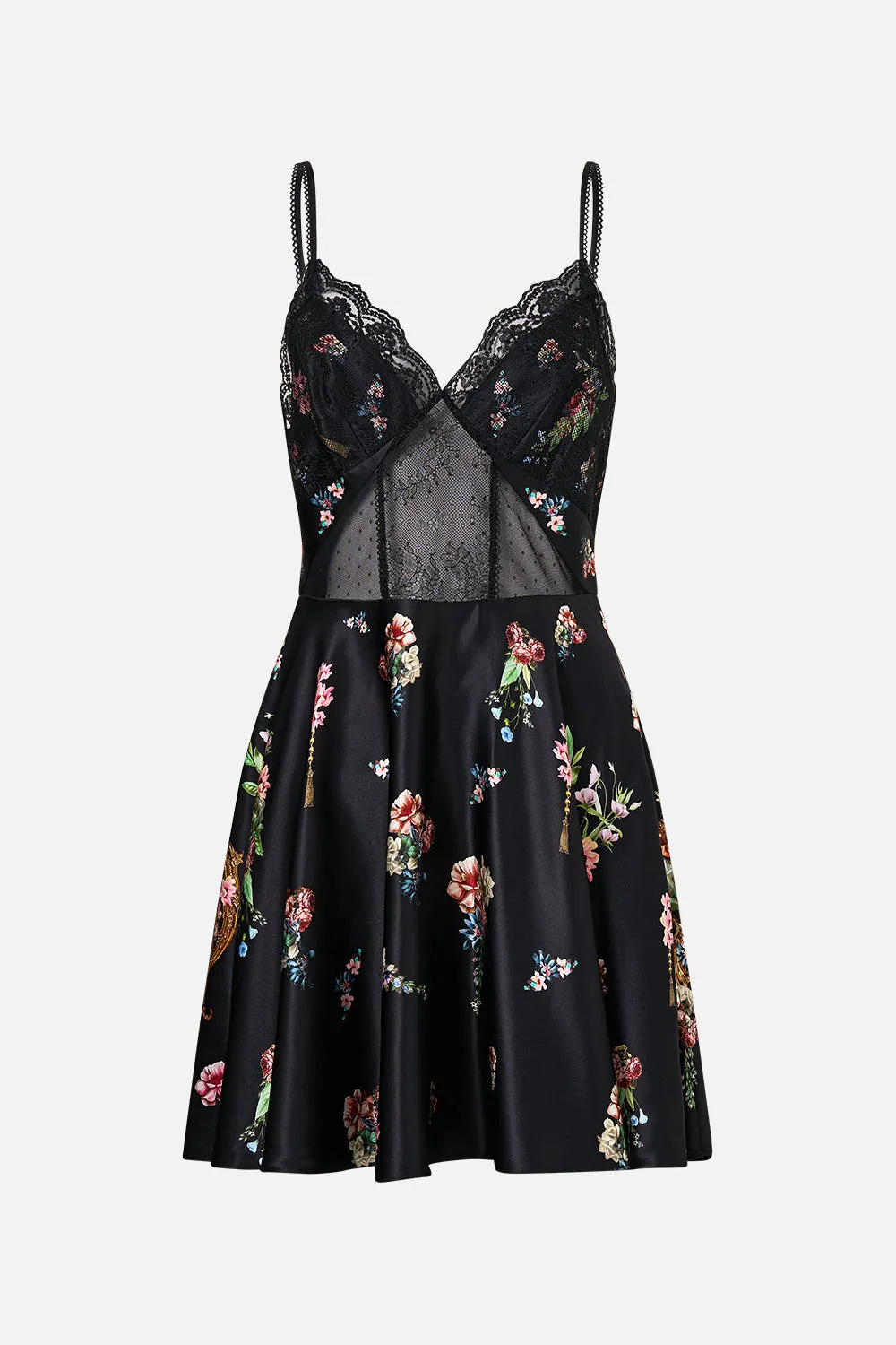 SPLICED LACE MINI DRESS NOBLE ENDEAVOURS sold by Camilla