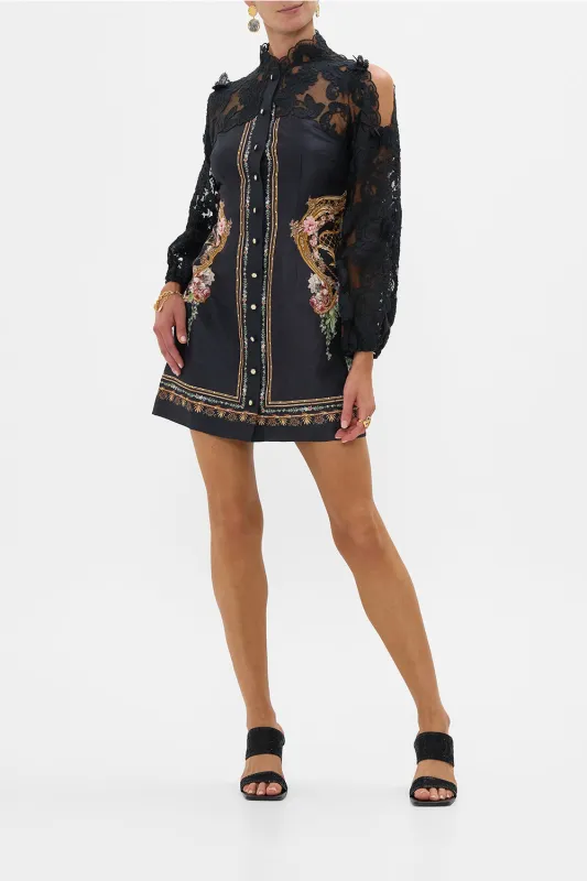 LACE SLEEVE MINI DRESS NOBLE ENDEAVOURS sold by Camilla