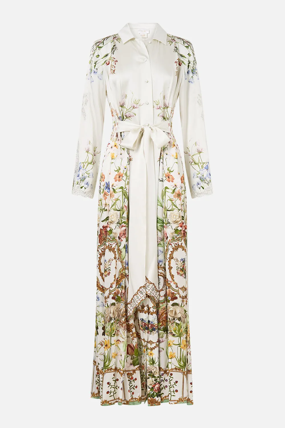 PRINTED TRENCH DRESSING ROOM DRAMA sold by Camilla