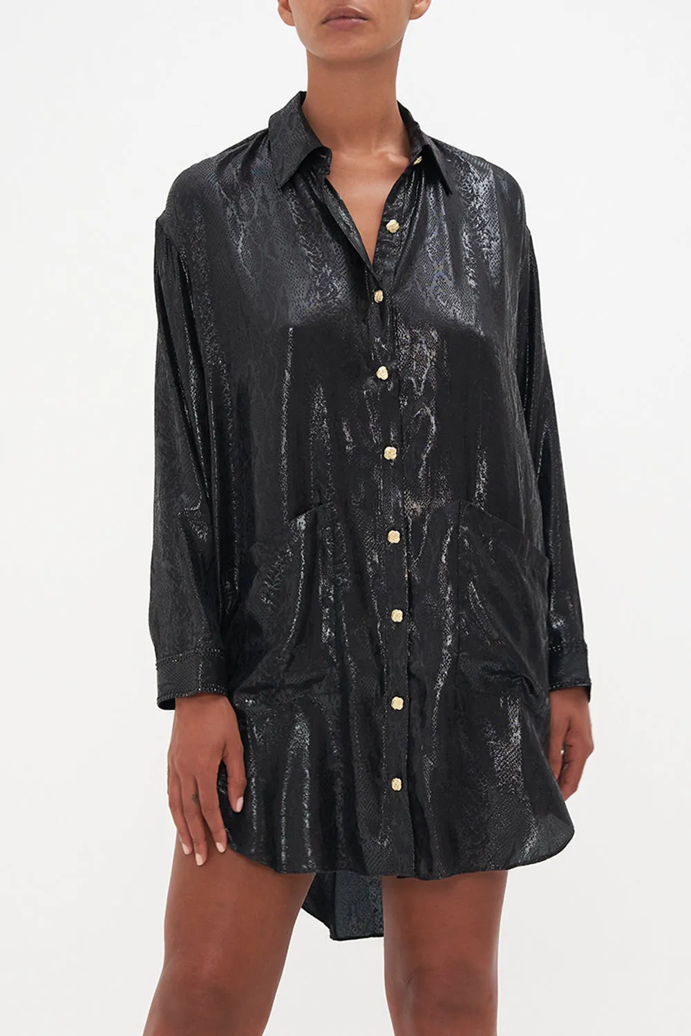 SHIRT TUNIC WITH POCKETS SHADOWS OF ARMADA sold by Camilla product image thumbnail 5