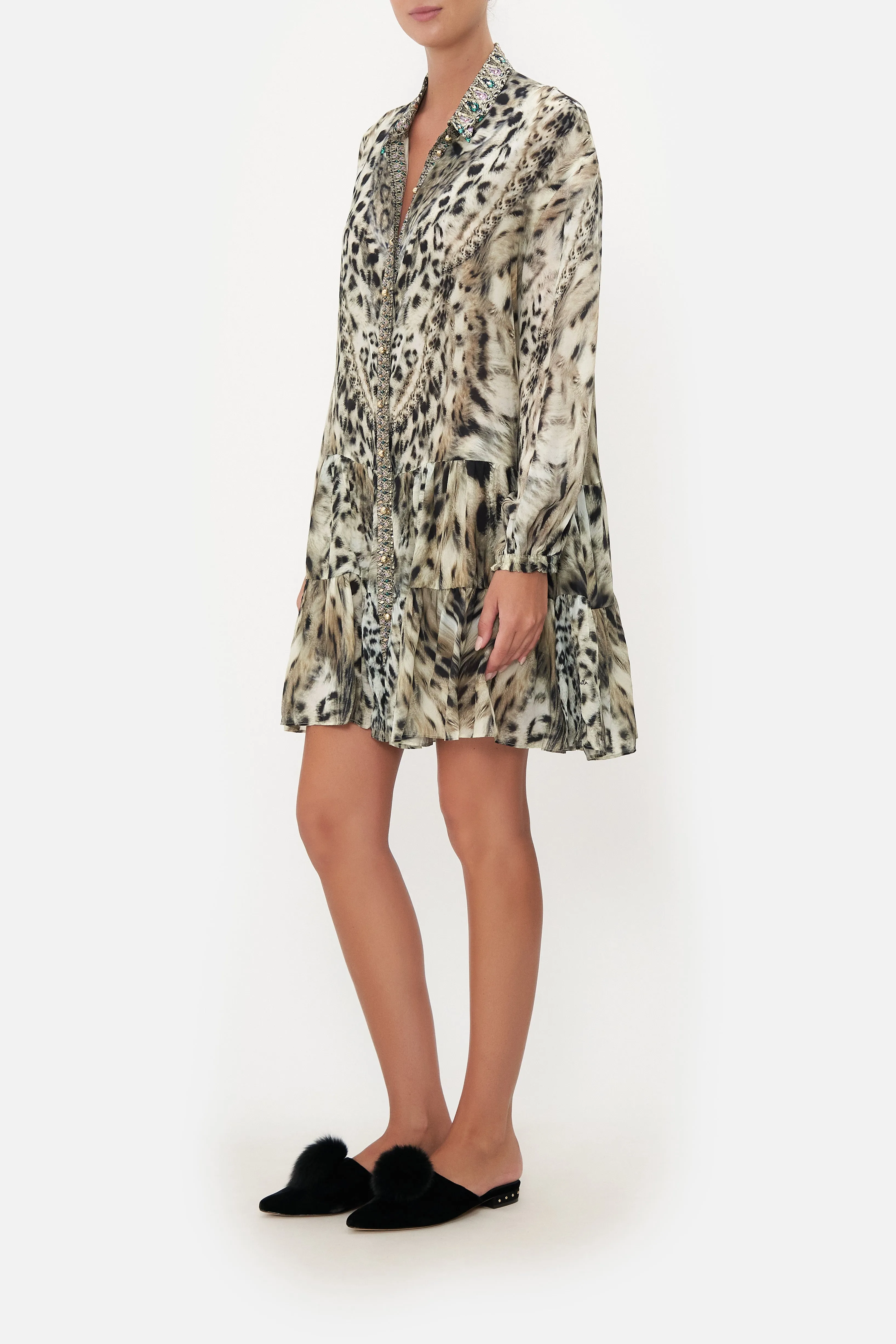 TIERED SHIRT DRESS SNOW WHISPERS sold by Camilla product image thumbnail 4