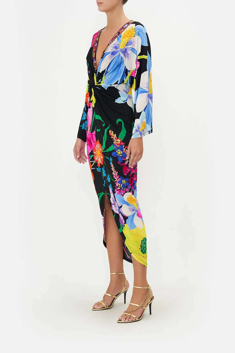 LONG SPLIT FRONT TWIST DRESS AWAY WITH THE FAIRIES sold by Camilla product image thumbnail 4