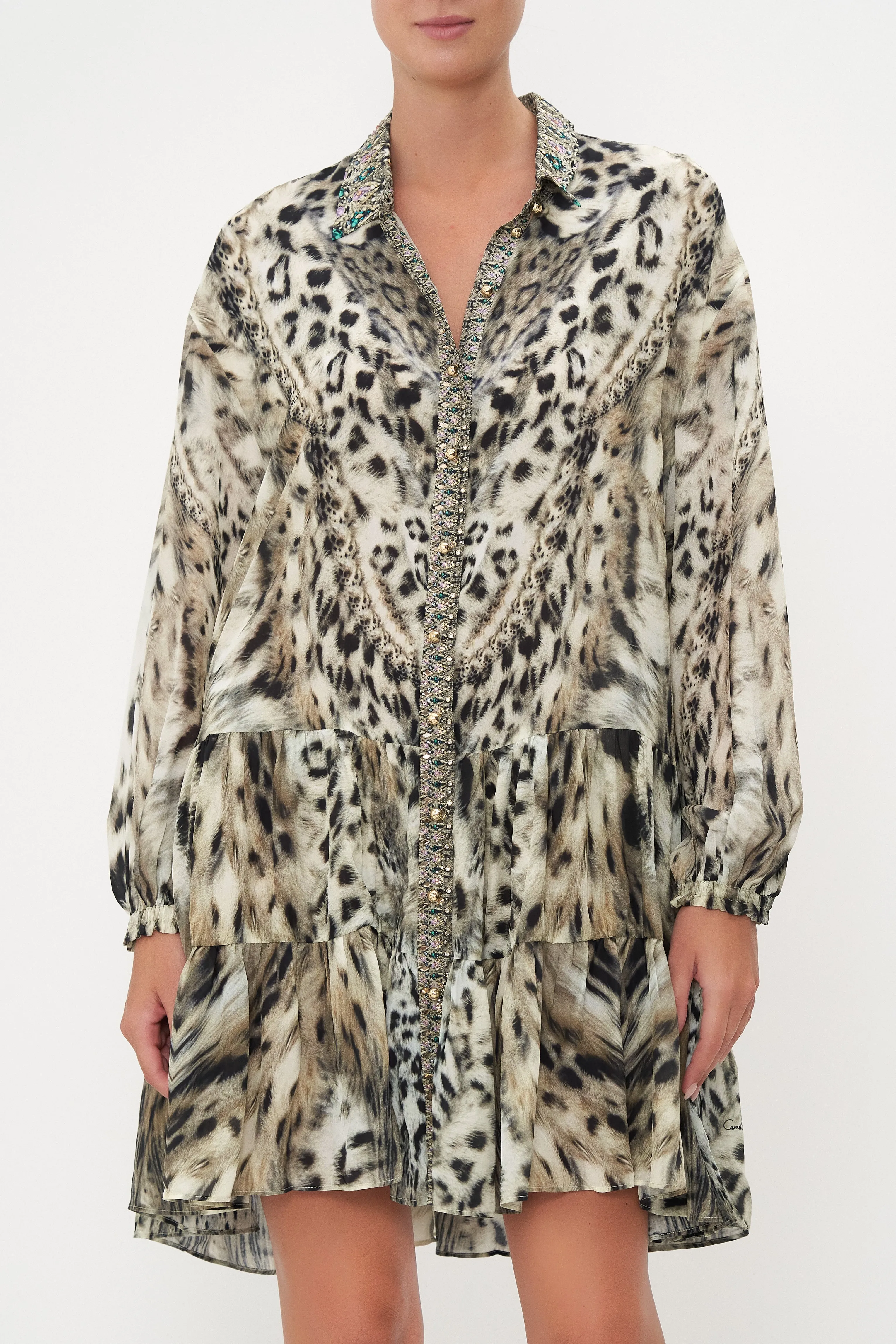 TIERED SHIRT DRESS SNOW WHISPERS sold by Camilla product image thumbnail 5