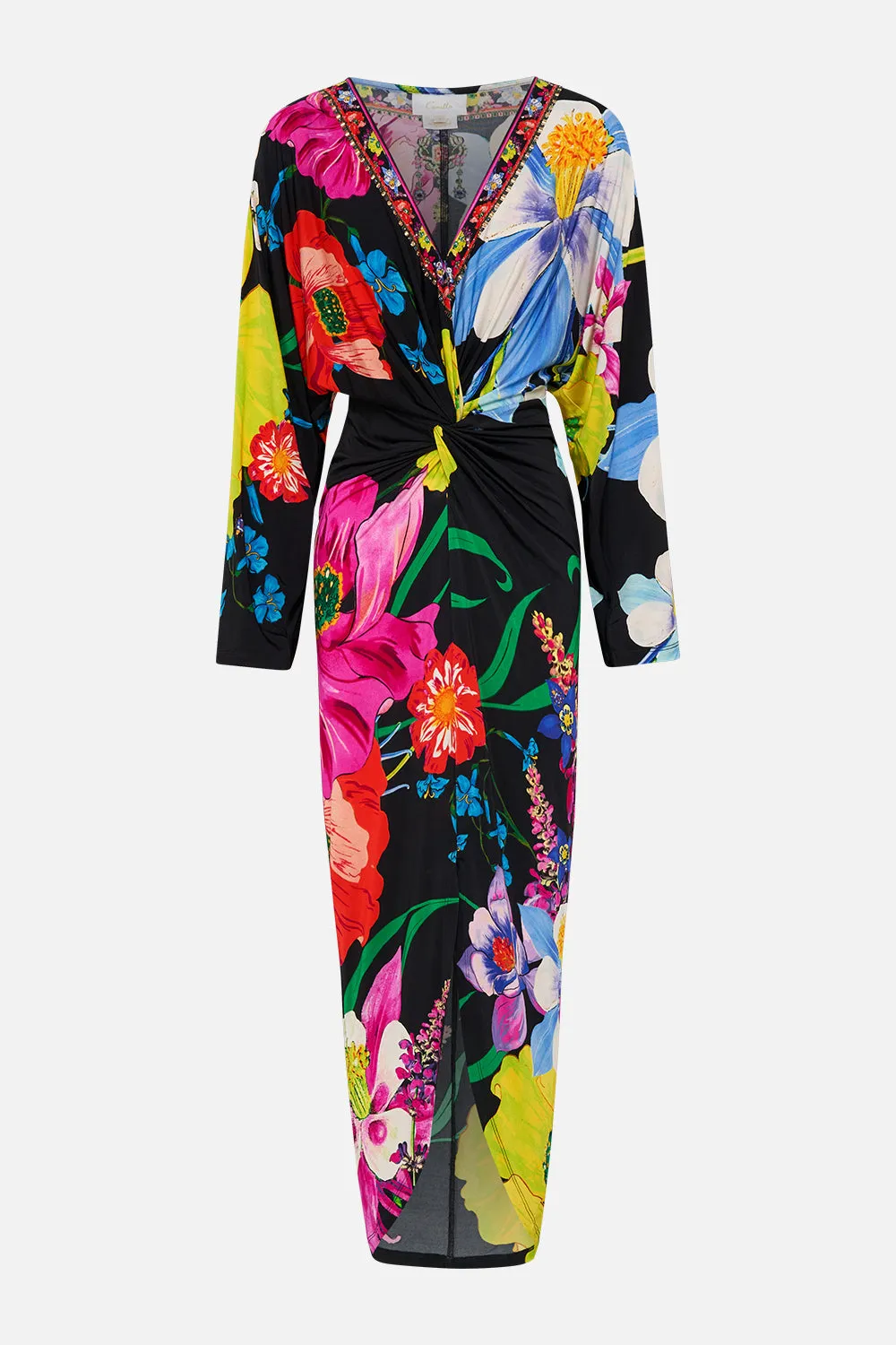 LONG SPLIT FRONT TWIST DRESS AWAY WITH THE FAIRIES sold by Camilla product image thumbnail 3