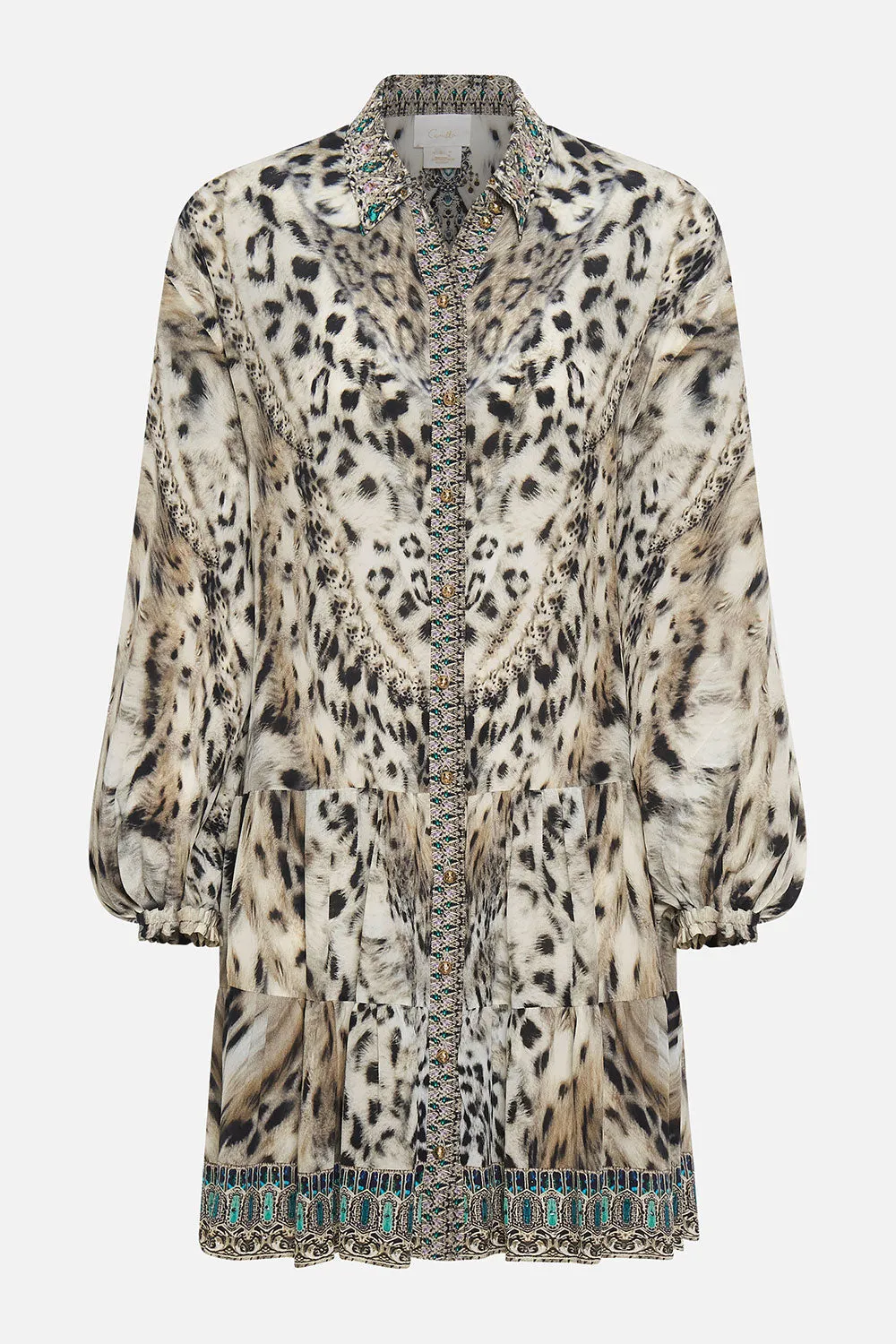 TIERED SHIRT DRESS SNOW WHISPERS sold by Camilla product image thumbnail 3