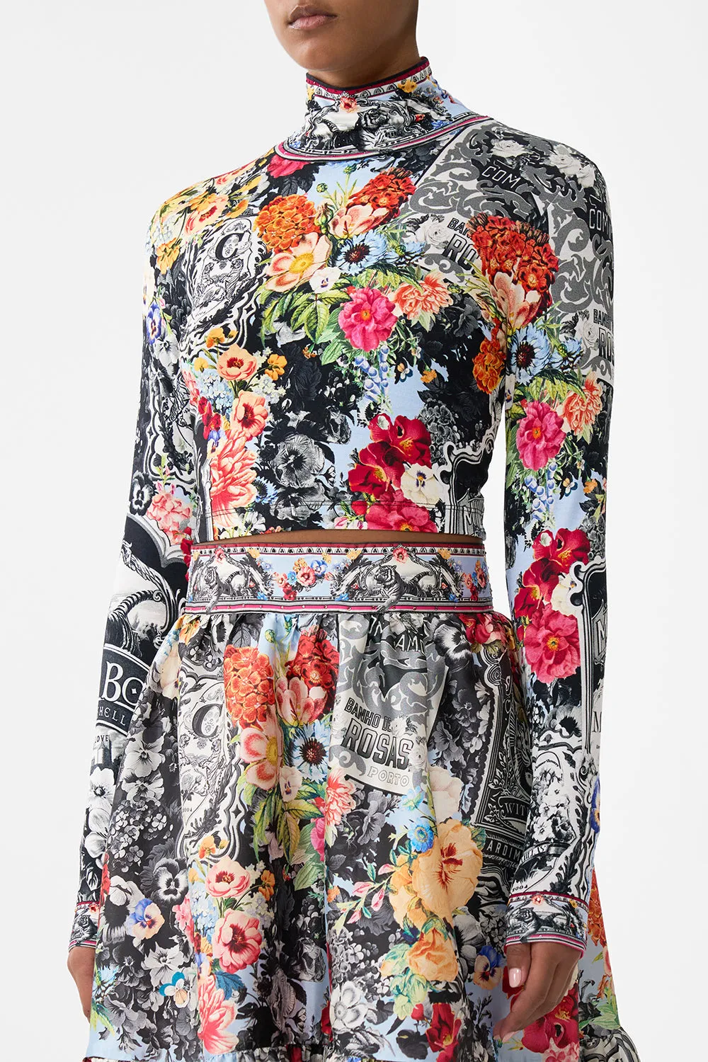 CROPPED JERSEY TURTLENECK FLOWER SHOWERS sold by Camilla product image thumbnail 5