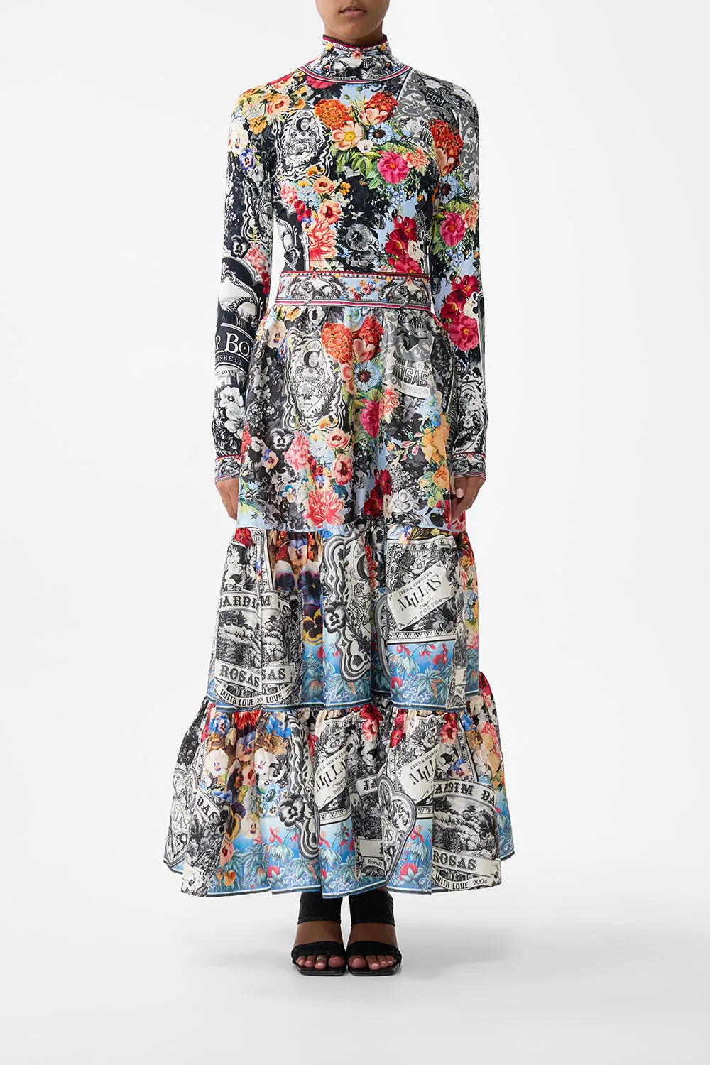 CROPPED JERSEY TURTLENECK FLOWER SHOWERS sold by Camilla