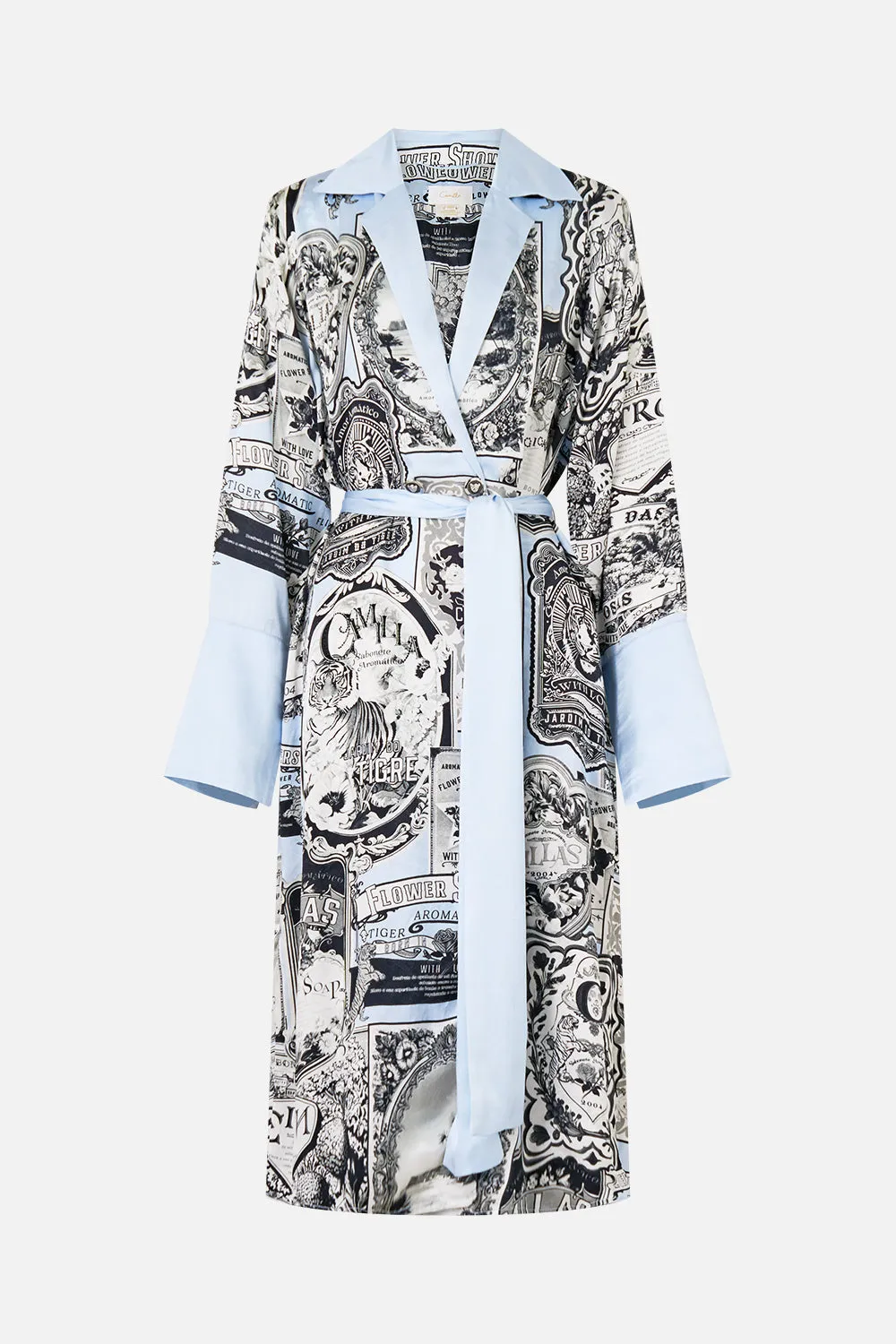 SPLIT CUFF SOFT COAT PERFUMED IN PORTO sold by Camilla