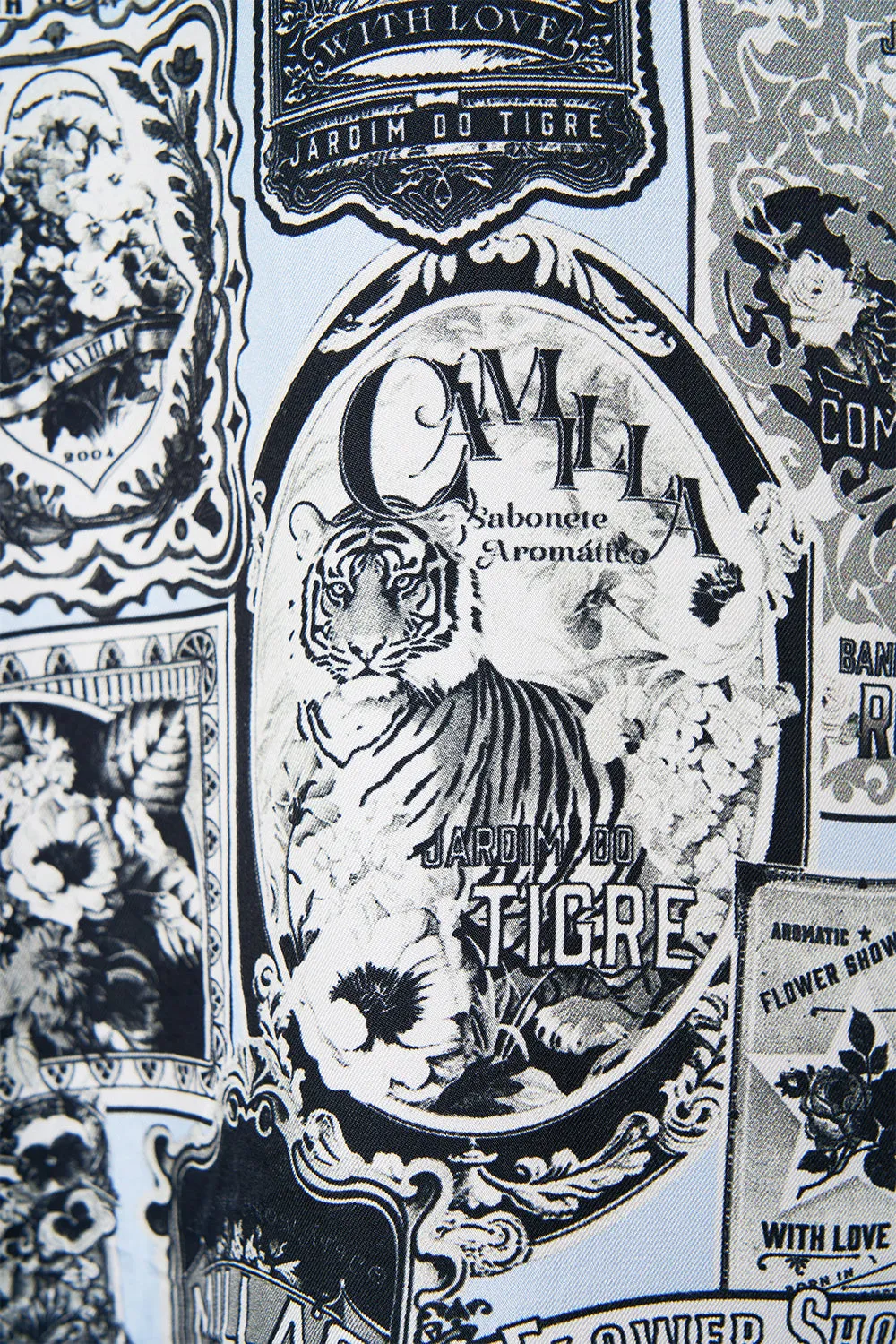 LONG SLEEVE CAMP COLLARED SHIRT FLOWER SHOWERS sold by Camilla product image thumbnail 2