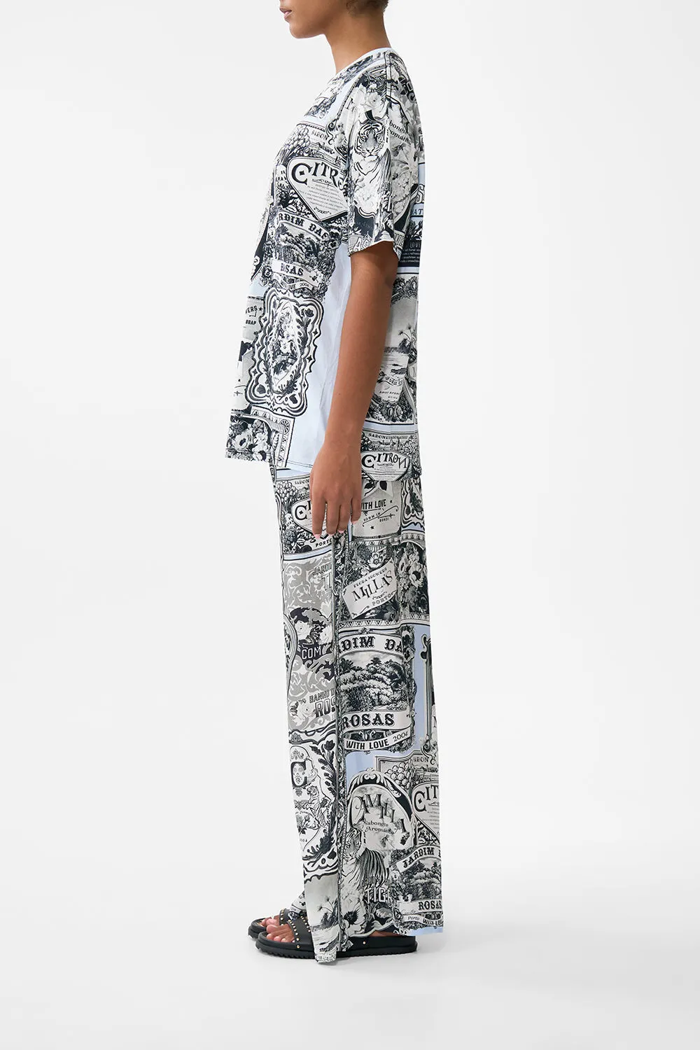 OVERSIZED BAND TEE - BLUE/BLK PERFUMED IN PORTO sold by Camilla product image thumbnail 4