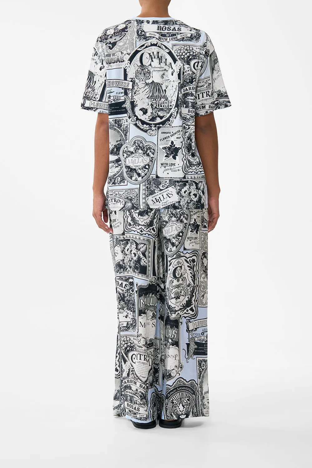OVERSIZED BAND TEE - BLUE/BLK PERFUMED IN PORTO sold by Camilla product image thumbnail 2