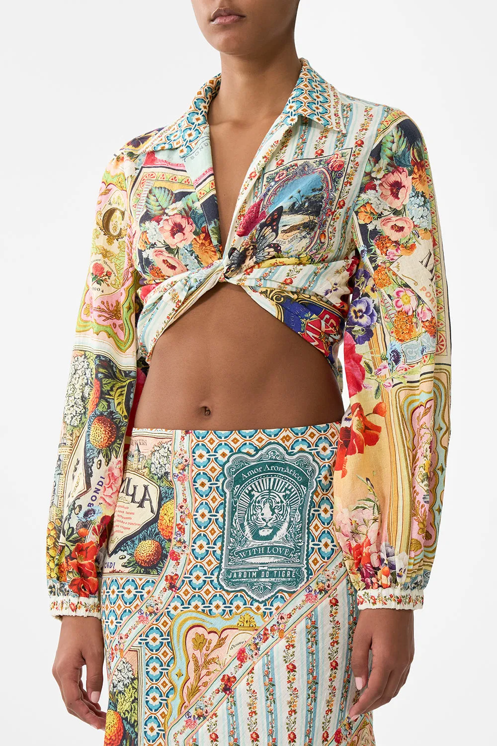 CROPPED WRAP SHIRT SOAP OPERA sold by Camilla product image thumbnail 5