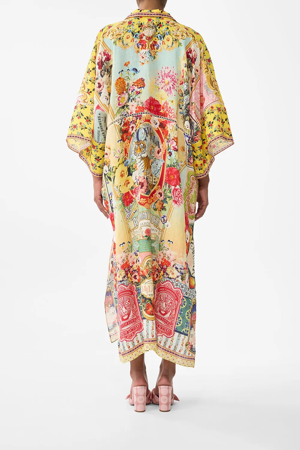 DEEP V KAFTAN WITH CUT-OUT DETAIL AROMATIC TIGER FLOWER sold by Camilla product image thumbnail 2
