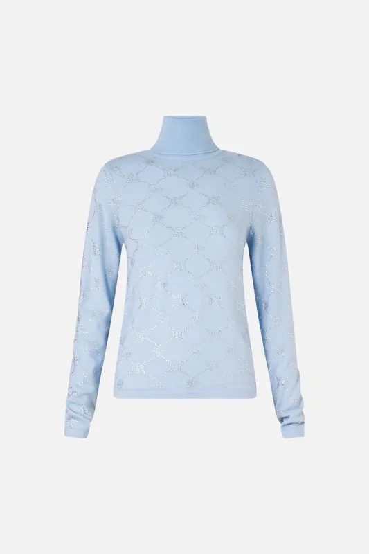 FITTED TURTLE NECK KNIT PERFUMED IN PORTO made by Camilla