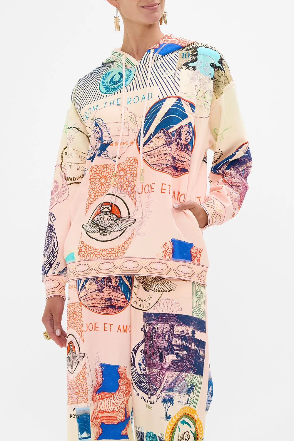 HOODY WITH POCKETS HAUTE PASSPORT sold by Camilla product image thumbnail 5