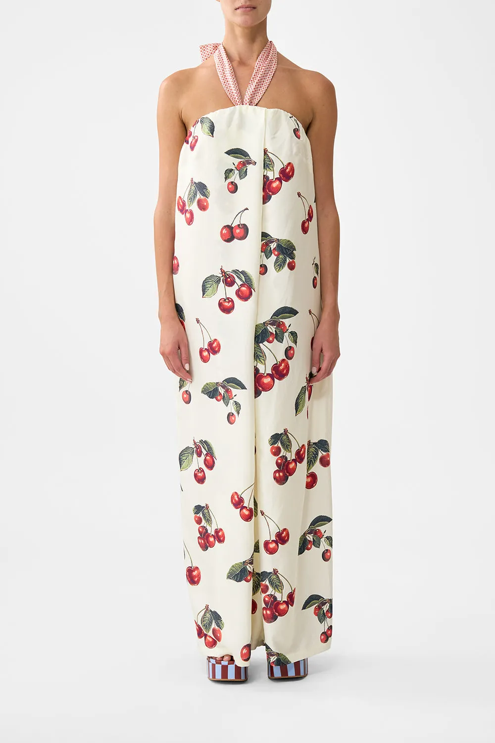 FRONT PLEAT STRAPLESS JUMPSUIT NOTES FROM THE ROAD sold by Camilla product image thumbnail 5