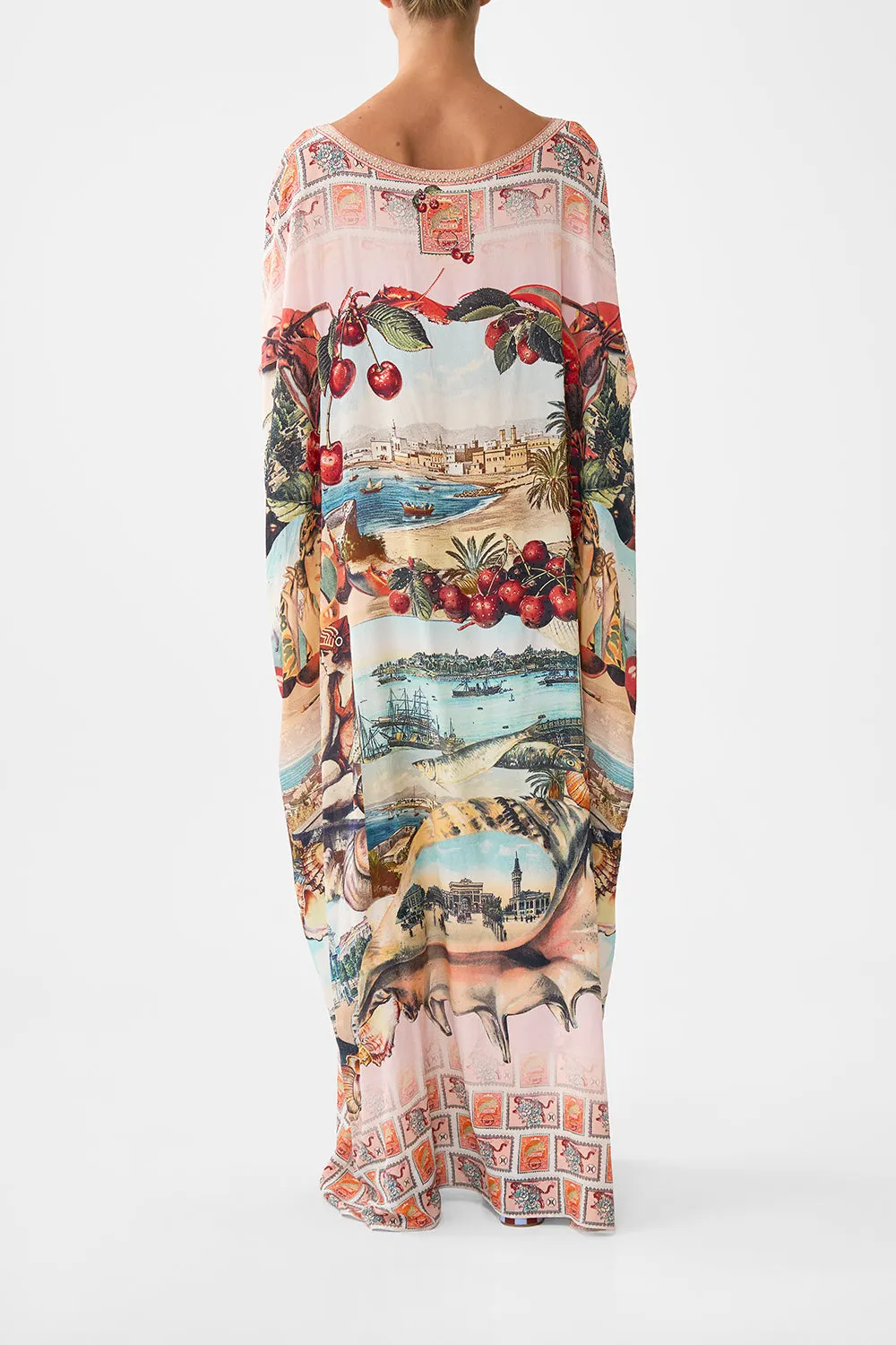 ROUND NECK KAFTAN NOTES FROM THE ROAD sold by Camilla product image thumbnail 2