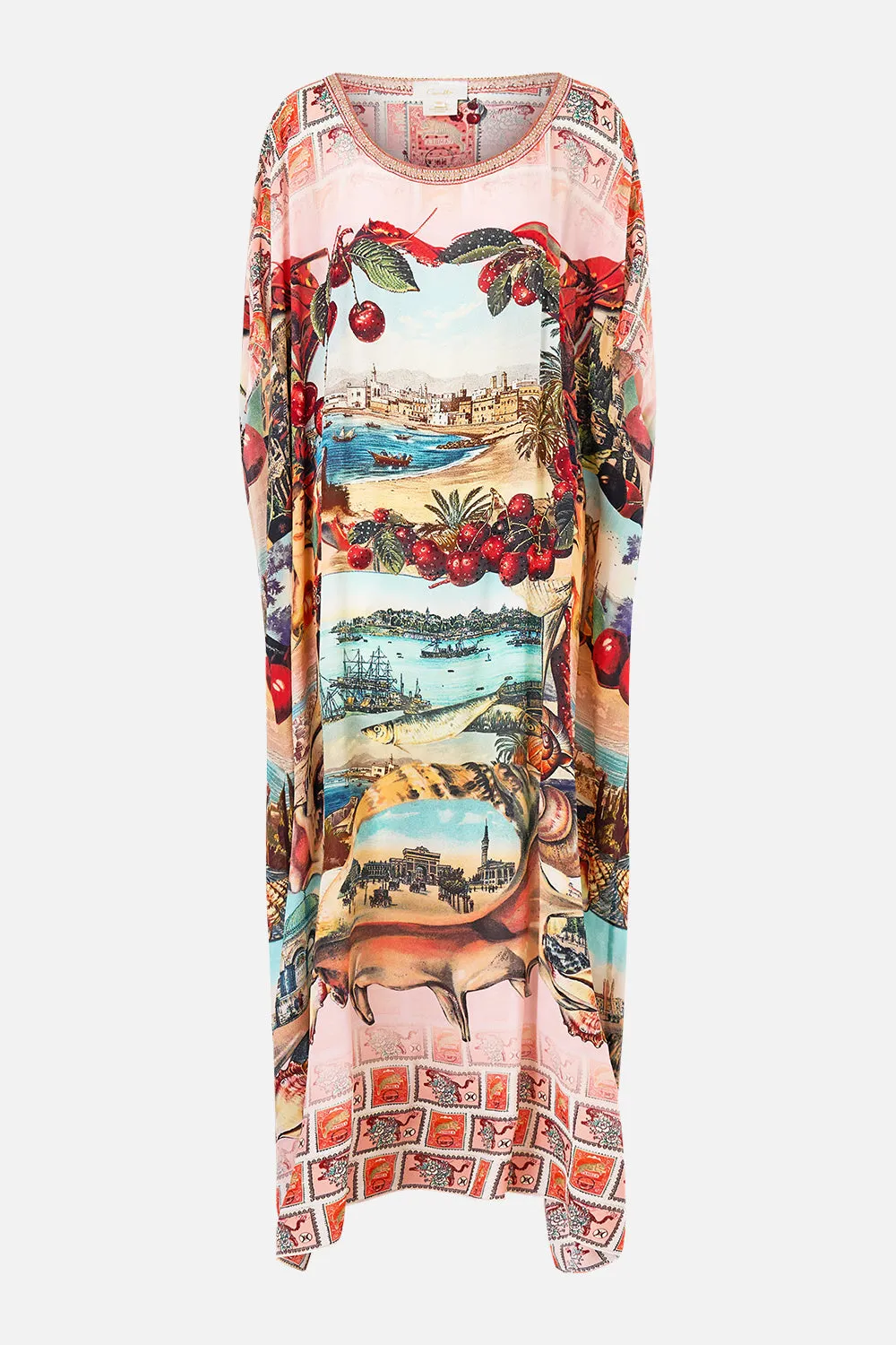 ROUND NECK KAFTAN NOTES FROM THE ROAD sold by Camilla product image thumbnail 3