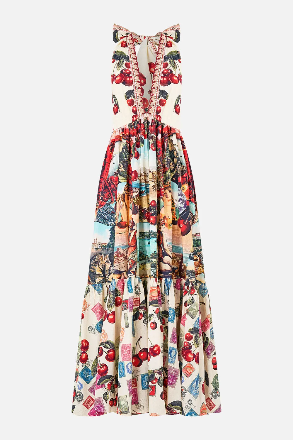 RUFFLE HEM HALTER DRESS NOTES FROM THE ROAD sold by Camilla product image thumbnail 3